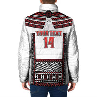 Fiji Rewa Rugby Custom Padded Jacket Go Champions Fijian Tapa Pattern LT14 - Polynesian Pride