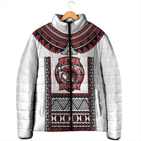 Fiji Rewa Rugby Custom Padded Jacket Go Champions Fijian Tapa Pattern LT14 - Polynesian Pride