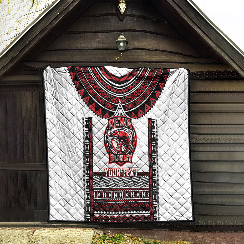 Fiji Rewa Rugby Custom Quilt Go Champions Fijian Tapa Pattern LT14 - Polynesian Pride