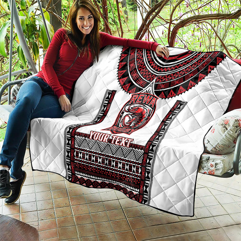 Fiji Rewa Rugby Custom Quilt Go Champions Fijian Tapa Pattern LT14 - Polynesian Pride