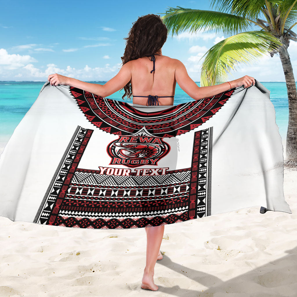 Fiji Rewa Rugby Custom Sarong Go Champions Fijian Tapa Pattern LT14 - Polynesian Pride