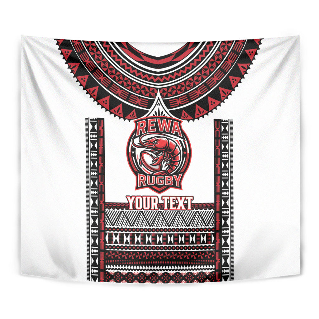Fiji Rewa Rugby Custom Tapestry Go Champions Fijian Tapa Pattern LT14 - Polynesian Pride