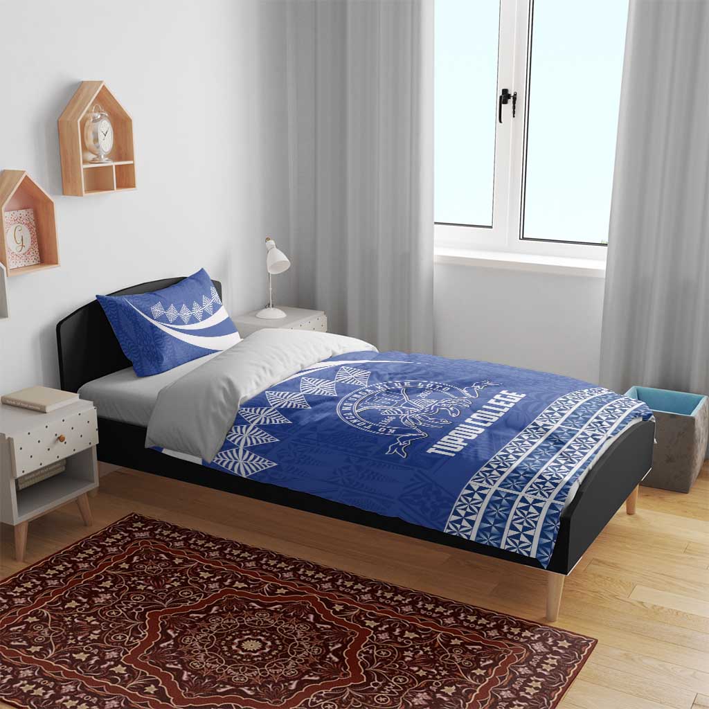 Tonga Tupou College Toloa Bedding Set 160 Years Anniversary Tongan Ngatu Pattern