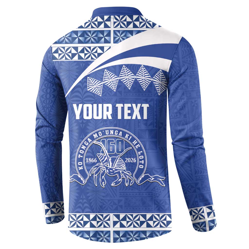 Personalised Tonga Tupou College Toloa Button Sweatshirt 160 Years Anniversary Tongan Ngatu Pattern