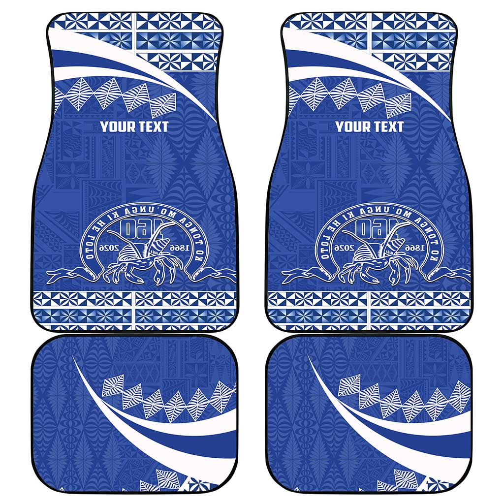 Personalised Tonga Tupou College Toloa Car Mats 160 Years Anniversary Tongan Ngatu Pattern