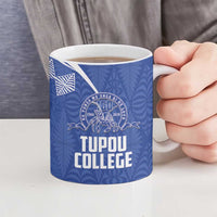 Personalised Tonga Tupou College Toloa Ceramic Mug 160 Years Anniversary Tongan Ngatu Pattern