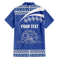 Personalised Tonga Tupou College Toloa Family Matching Off Shoulder Maxi Dress and Hawaiian Shirt 160 Years Anniversary Tongan Ngatu Pattern LT14 - Polynesian Pride