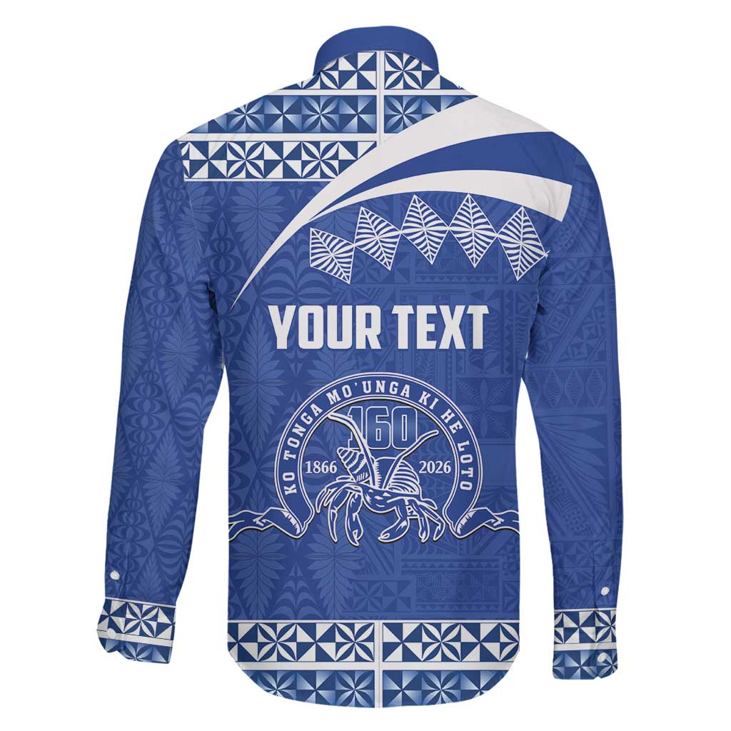 Personalised Tonga Tupou College Toloa Family Matching Off Shoulder Maxi Dress and Hawaiian Shirt 160 Years Anniversary Tongan Ngatu Pattern LT14 - Polynesian Pride