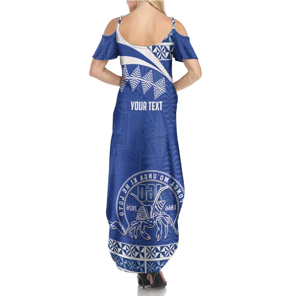 Personalised Tonga Tupou College Toloa Family Matching Summer Maxi Dress and Hawaiian Shirt 160 Years Anniversary Tongan Ngatu Pattern LT14 - Polynesian Pride