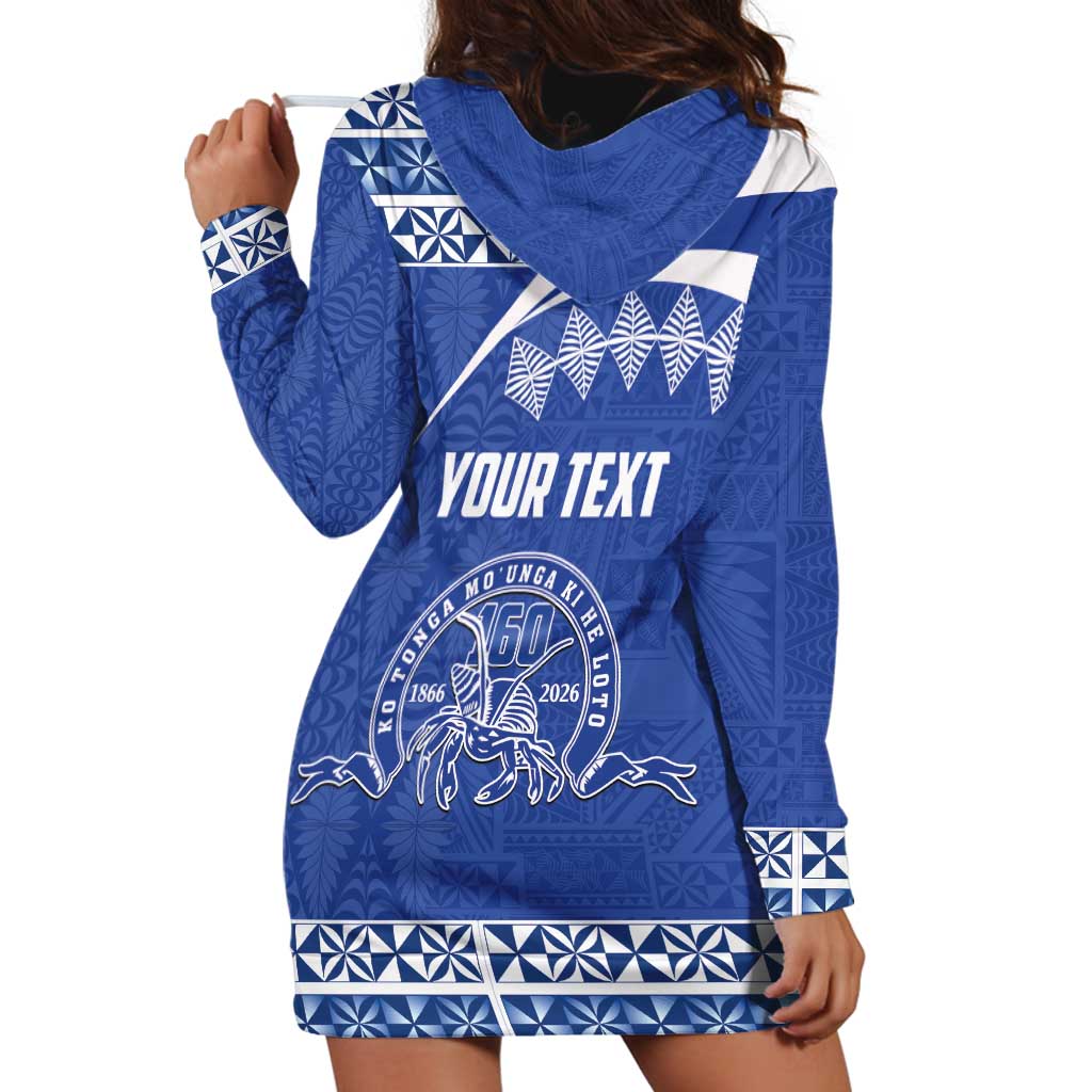Personalised Tonga Tupou College Toloa Hoodie Dress 160 Years Anniversary Tongan Ngatu Pattern LT14 - Polynesian Pride