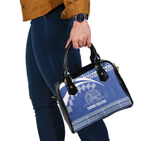 Tonga Tupou College Toloa Shoulder Handbag 160 Years Anniversary Tongan Ngatu Pattern