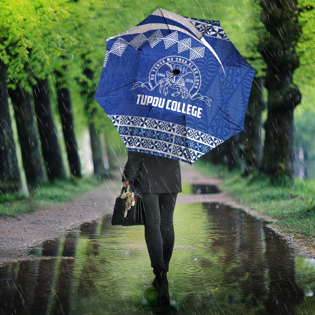 Tonga Tupou College Toloa Umbrella 160 Years Anniversary Tongan Ngatu Pattern