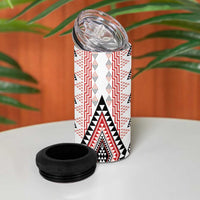 Aotearoa Taniko 4 in 1 Can Cooler Tumbler Niho Taniwha Purapura Whetu Mix Poutama LT14 - Polynesian Pride