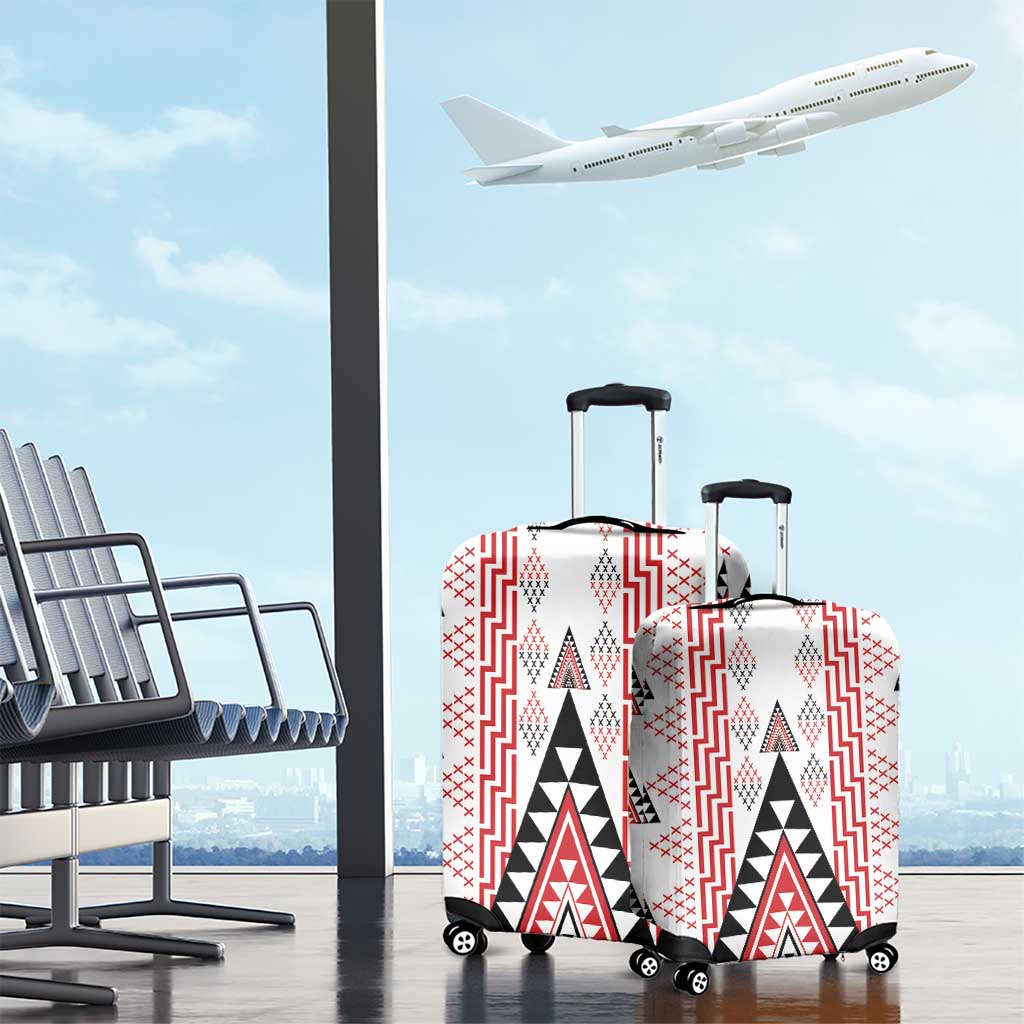 Aotearoa Taniko Luggage Cover Niho Taniwha Purapura Whetu Mix Poutama LT14 - Polynesian Pride