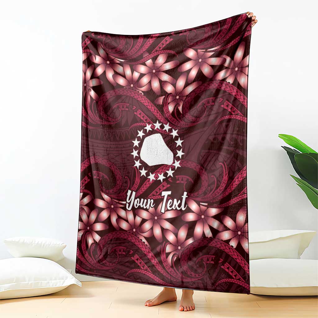 Personalised Cook Islands Mangaia Blanket Tiare Maori Polynesian Waves Tattoo LT14 - Polynesian Pride
