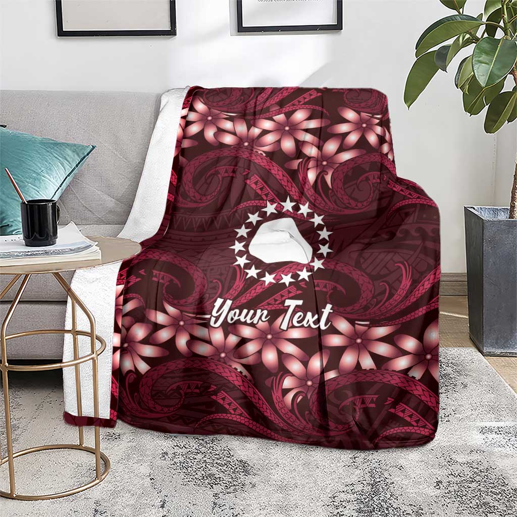 Personalised Cook Islands Mangaia Blanket Tiare Maori Polynesian Waves Tattoo LT14 - Polynesian Pride