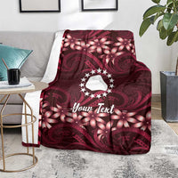 Personalised Cook Islands Mangaia Blanket Tiare Maori Polynesian Waves Tattoo LT14 - Polynesian Pride