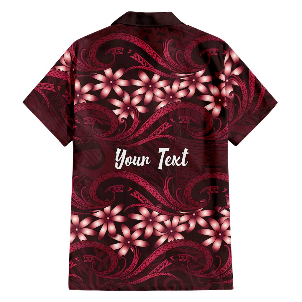Personalised Cook Islands Mangaia Family Matching Long Sleeve Bodycon Dress and Hawaiian Shirt Tiare Maori Polynesian Waves Tattoo LT14 - Polynesian Pride