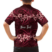 Personalised Cook Islands Mangaia Family Matching Off The Shoulder Long Sleeve Dress and Hawaiian Shirt Tiare Maori Polynesian Waves Tattoo LT14 - Polynesian Pride