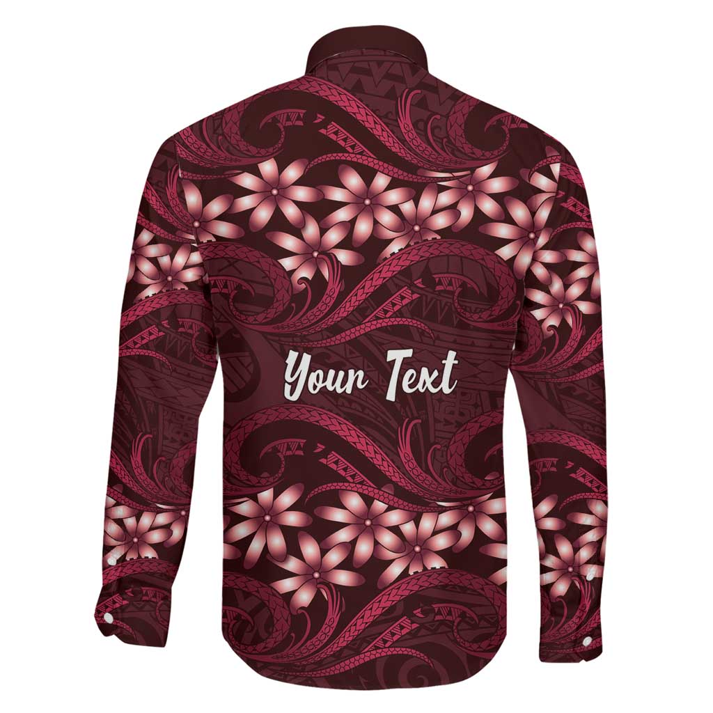 Personalised Cook Islands Mangaia Family Matching Off Shoulder Maxi Dress and Hawaiian Shirt Tiare Maori Polynesian Waves Tattoo LT14 - Polynesian Pride