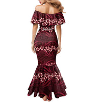 Personalised Cook Islands Mangaia Mermaid Dress Tiare Maori Polynesian Waves Tattoo LT14 - Polynesian Pride