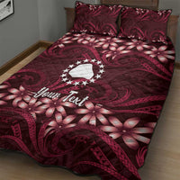 Personalised Cook Islands Mangaia Quilt Bed Set Tiare Maori Polynesian Waves Tattoo