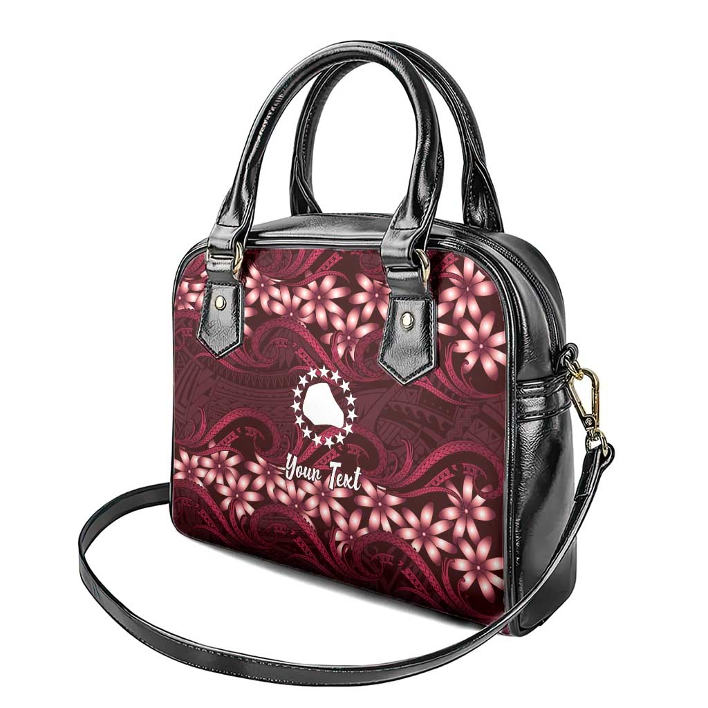 Personalised Cook Islands Mangaia Shoulder Handbag Tiare Maori Polynesian Waves Tattoo