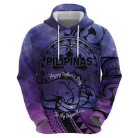Philippines Father's Day Hoodie Polynesian Tattoo Galaxy Vibes LT14 - Polynesian Pride