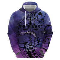 Philippines Father's Day Hoodie Polynesian Tattoo Galaxy Vibes LT14 - Polynesian Pride