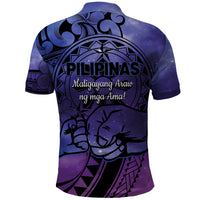 Philippines Father's Day Polo Shirt Polynesian Tattoo Galaxy Vibes LT14 - Polynesian Pride