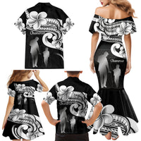 Guam Father's Day Family Matching Mermaid Dress and Hawaiian Shirt Chamorro Latte Stone Polynesian Pattern LT14 - Polynesian Pride