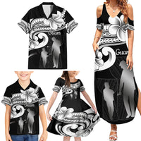 Guam Father's Day Family Matching Summer Maxi Dress and Hawaiian Shirt Chamorro Latte Stone Polynesian Pattern LT14 - Polynesian Pride