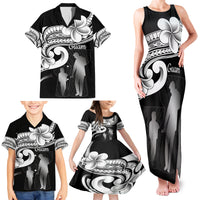 Guam Father's Day Family Matching Tank Maxi Dress and Hawaiian Shirt Chamorro Latte Stone Polynesian Pattern LT14 - Polynesian Pride