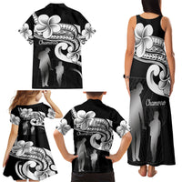 Guam Father's Day Family Matching Tank Maxi Dress and Hawaiian Shirt Chamorro Latte Stone Polynesian Pattern LT14 - Polynesian Pride