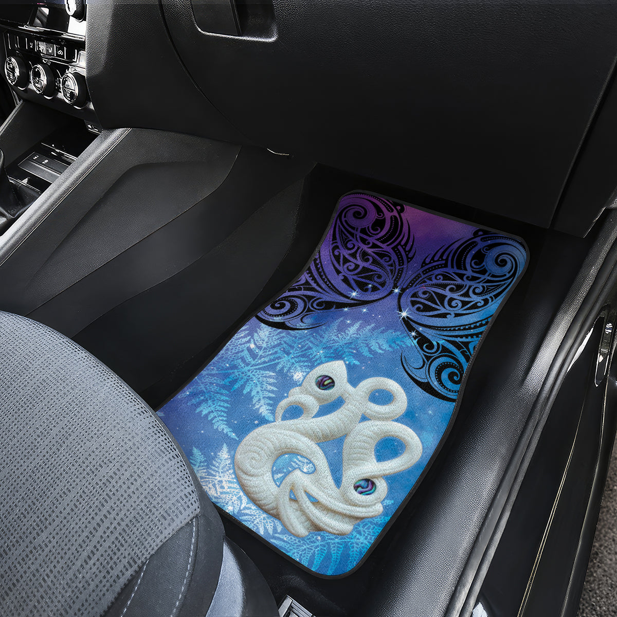New Zealand Matariki Car Mats Aotearoa Maori New Year Manaia Galaxy Vibes LT14 - Polynesian Pride
