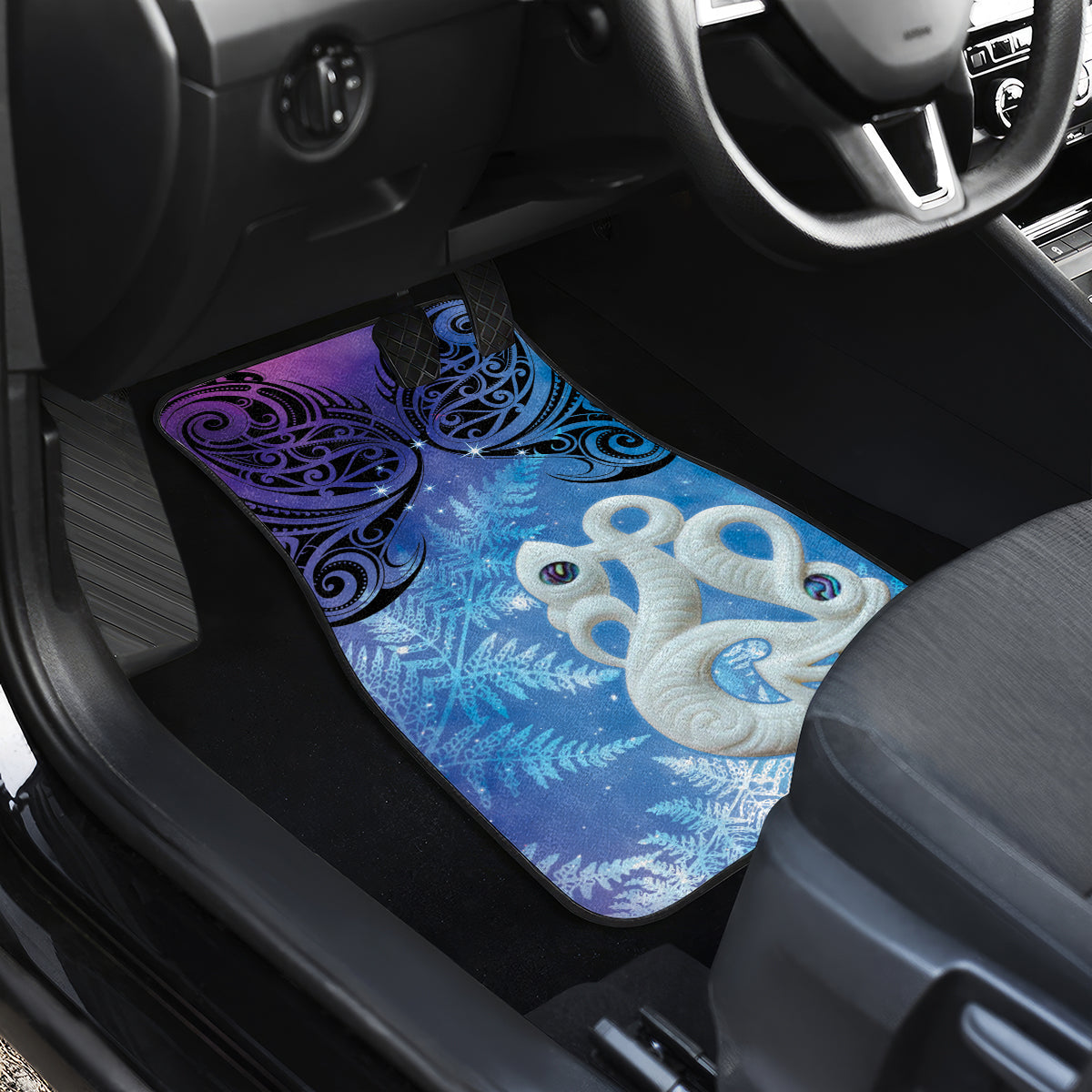 New Zealand Matariki Car Mats Aotearoa Maori New Year Manaia Galaxy Vibes LT14 - Polynesian Pride