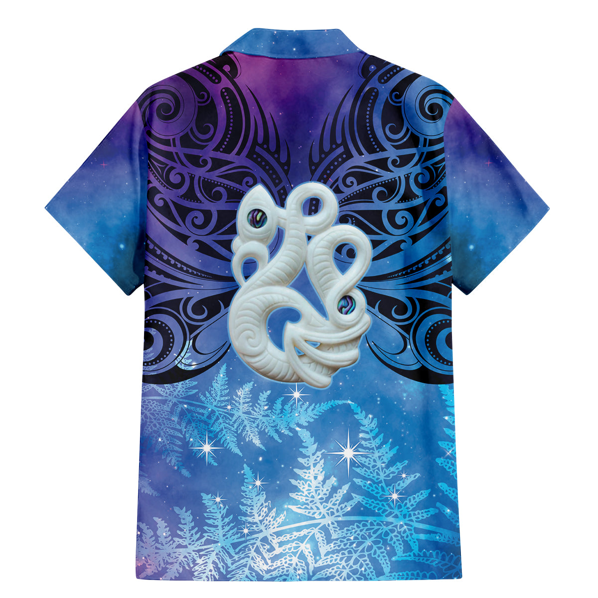 New Zealand Matariki Family Matching Mermaid Dress and Hawaiian Shirt Aotearoa Maori New Year Manaia Galaxy Vibes LT14 - Polynesian Pride