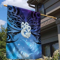 New Zealand Matariki Garden Flag Aotearoa Maori New Year Manaia Galaxy Vibes LT14 - Polynesian Pride