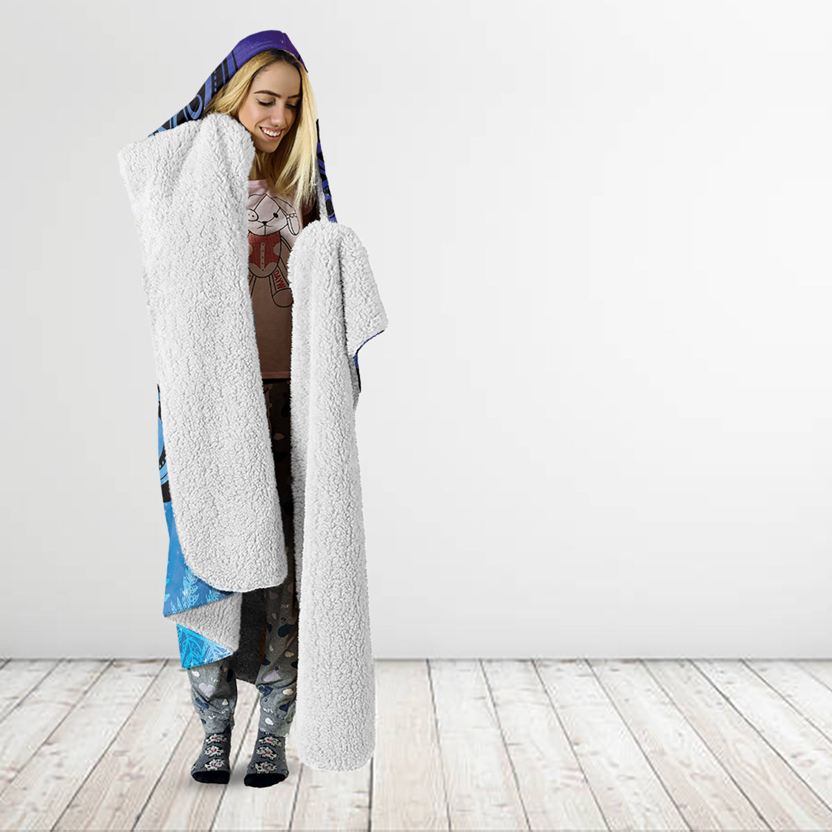 New Zealand Matariki Hooded Blanket Aotearoa Maori New Year Manaia Galaxy Vibes LT14 - Polynesian Pride