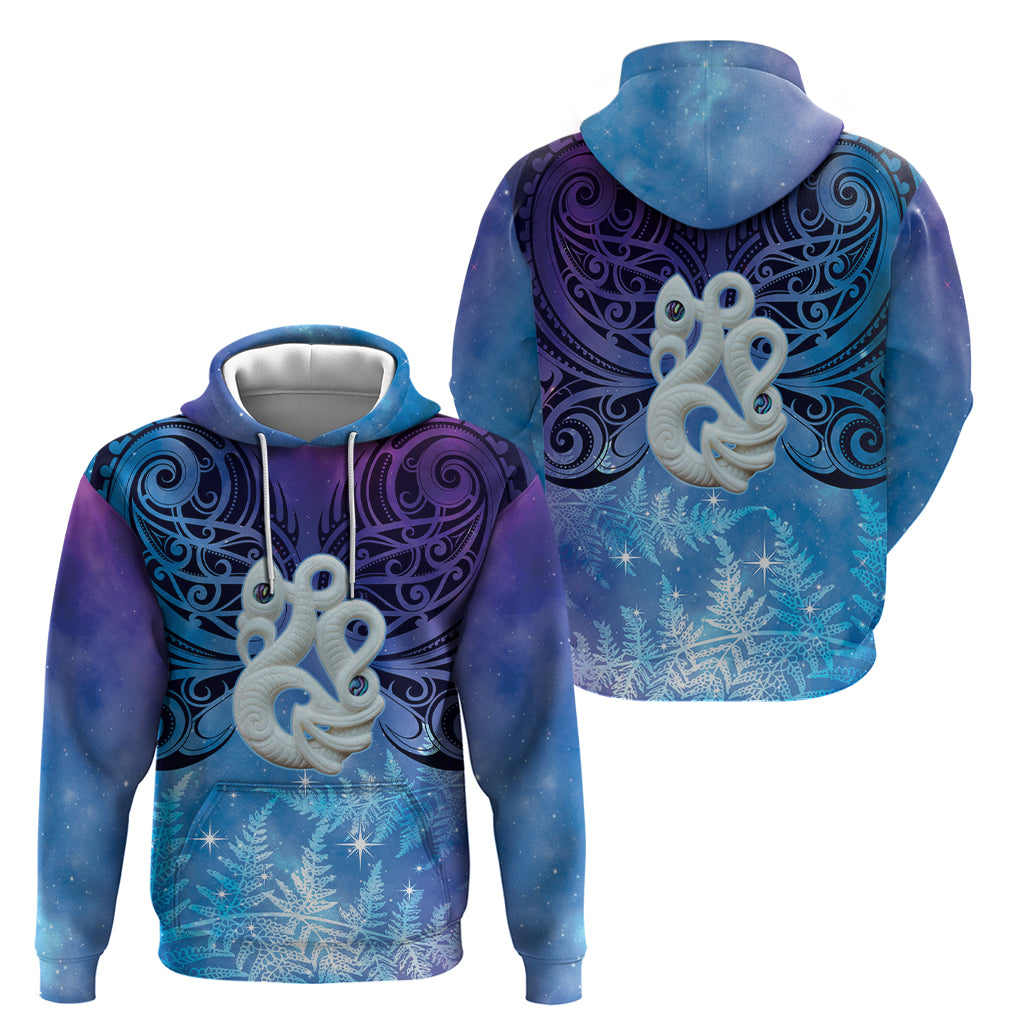 New Zealand Matariki Hoodie Aotearoa Maori New Year Manaia Galaxy Vibes LT14 - Polynesian Pride
