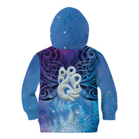 New Zealand Matariki Kid Hoodie Aotearoa Maori New Year Manaia Galaxy Vibes LT14 - Polynesian Pride