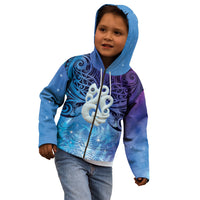 New Zealand Matariki Kid Hoodie Aotearoa Maori New Year Manaia Galaxy Vibes LT14 - Polynesian Pride