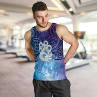 New Zealand Matariki Men Tank Top Aotearoa Maori New Year Manaia Galaxy Vibes LT14 Blue - Polynesian Pride
