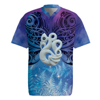 New Zealand Matariki Rugby Jersey Aotearoa Maori New Year Manaia Galaxy Vibes LT14 Blue - Polynesian Pride