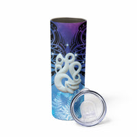 New Zealand Matariki Skinny Tumbler Aotearoa Maori New Year Manaia Galaxy Vibes LT14 - Polynesian Pride