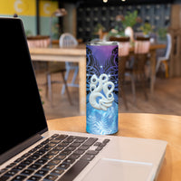 New Zealand Matariki Skinny Tumbler Aotearoa Maori New Year Manaia Galaxy Vibes LT14 - Polynesian Pride