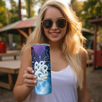 New Zealand Matariki Skinny Tumbler Aotearoa Maori New Year Manaia Galaxy Vibes LT14 - Polynesian Pride