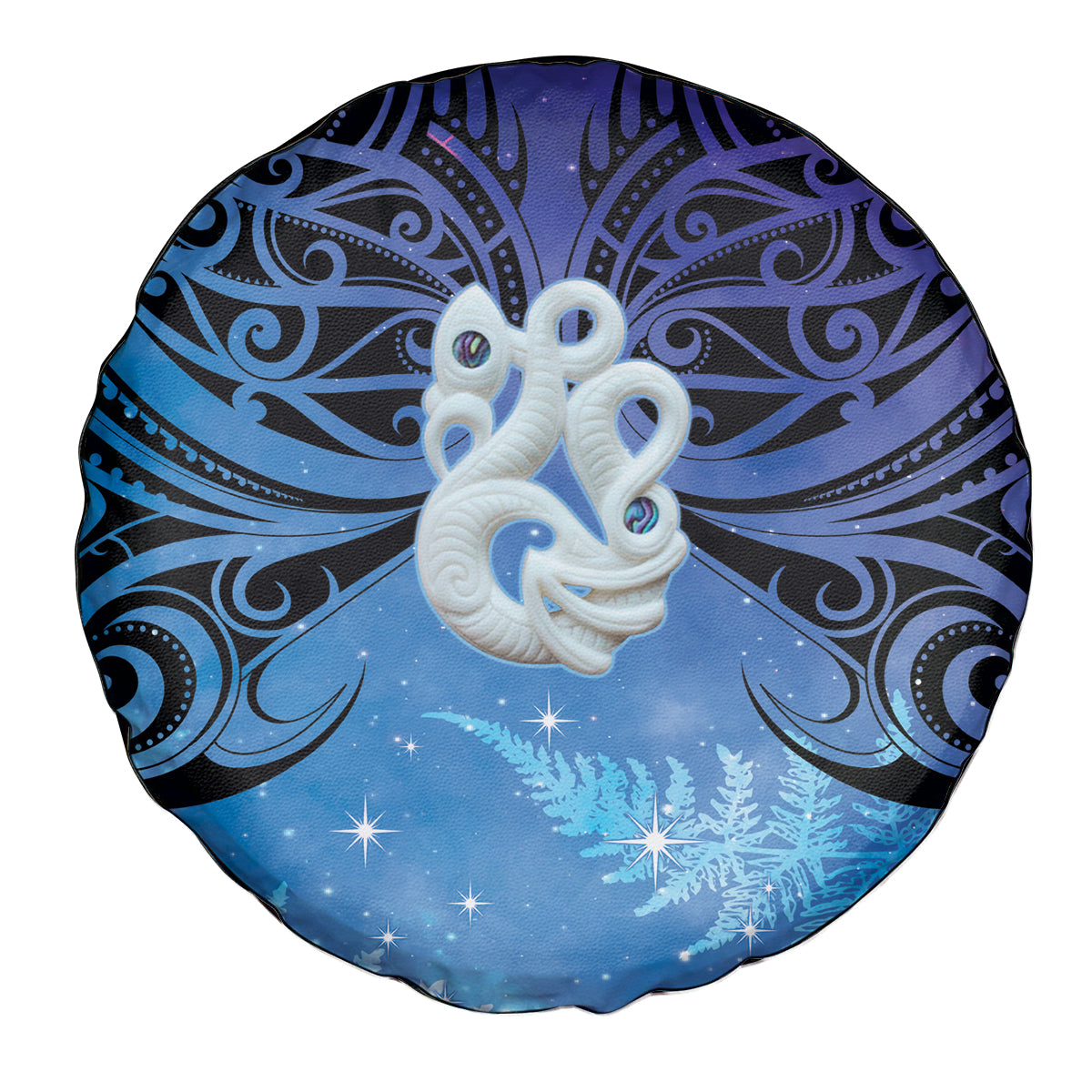New Zealand Matariki Spare Tire Cover Aotearoa Maori New Year Manaia Galaxy Vibes LT14 - Polynesian Pride
