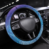 New Zealand Matariki Steering Wheel Cover Aotearoa Maori New Year Manaia Galaxy Vibes LT14 Universal Fit Blue - Polynesian Pride