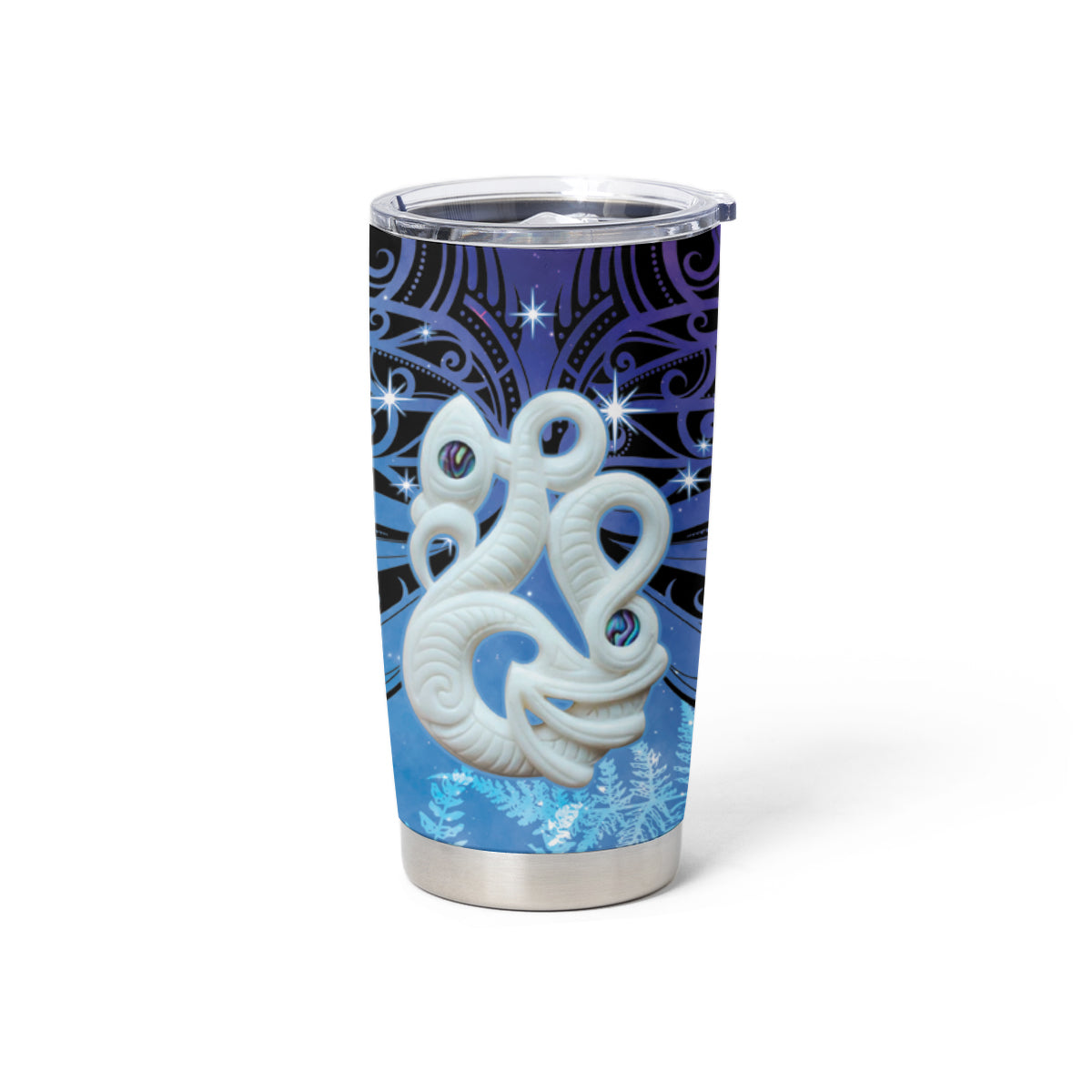 New Zealand Matariki Tumbler Cup Aotearoa Maori New Year Manaia Galaxy Vibes LT14 - Polynesian Pride